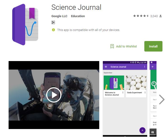 Top 6 Best Android Apps for 2018, Science Journal